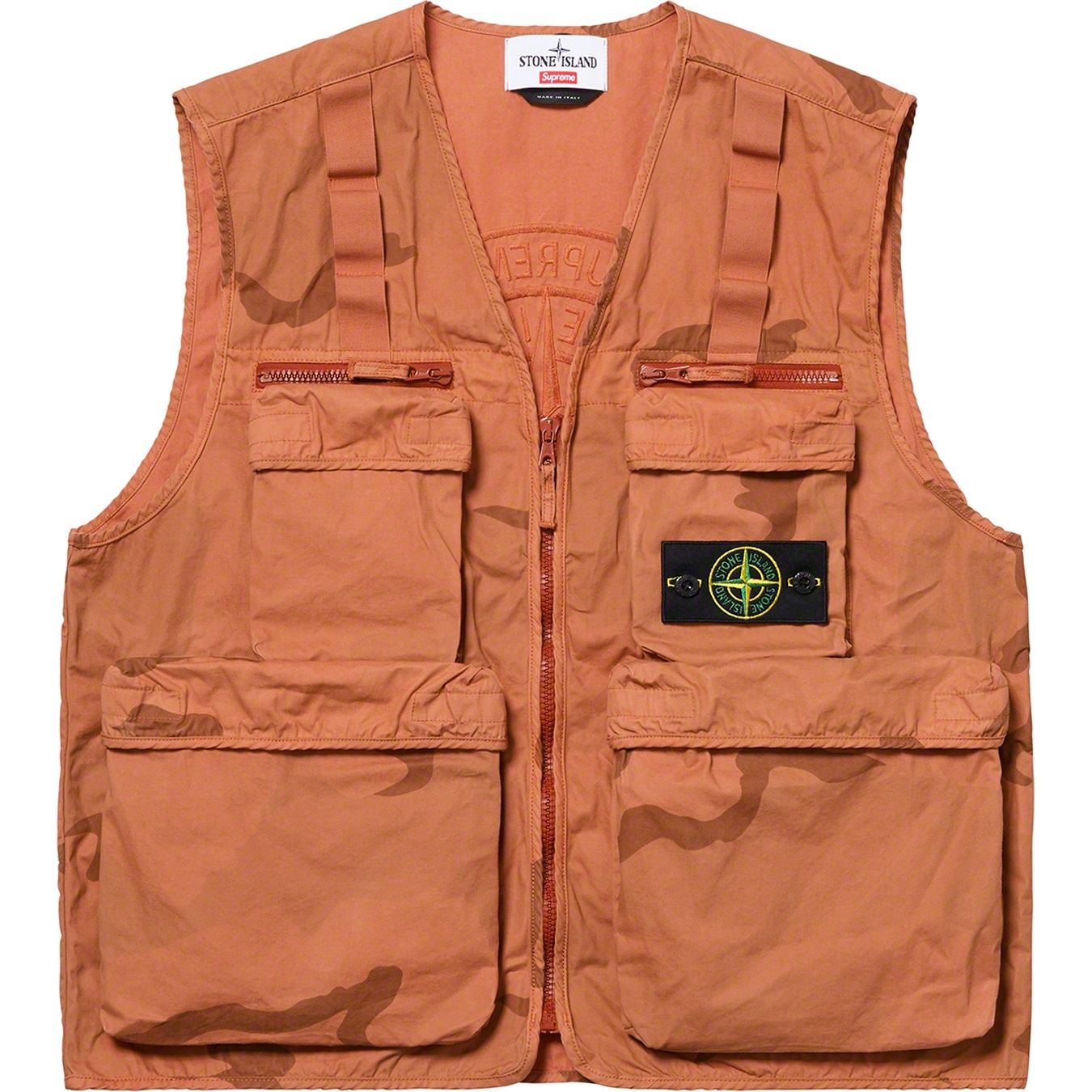 Supreme®/Stone Island® Camo Cargo Vest view 4